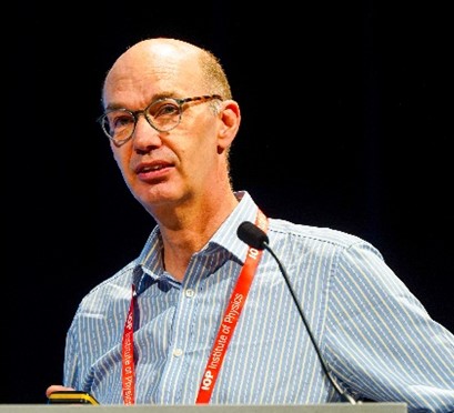 Prof Jim Clarke, ASTeC Director, giving the Opening talk